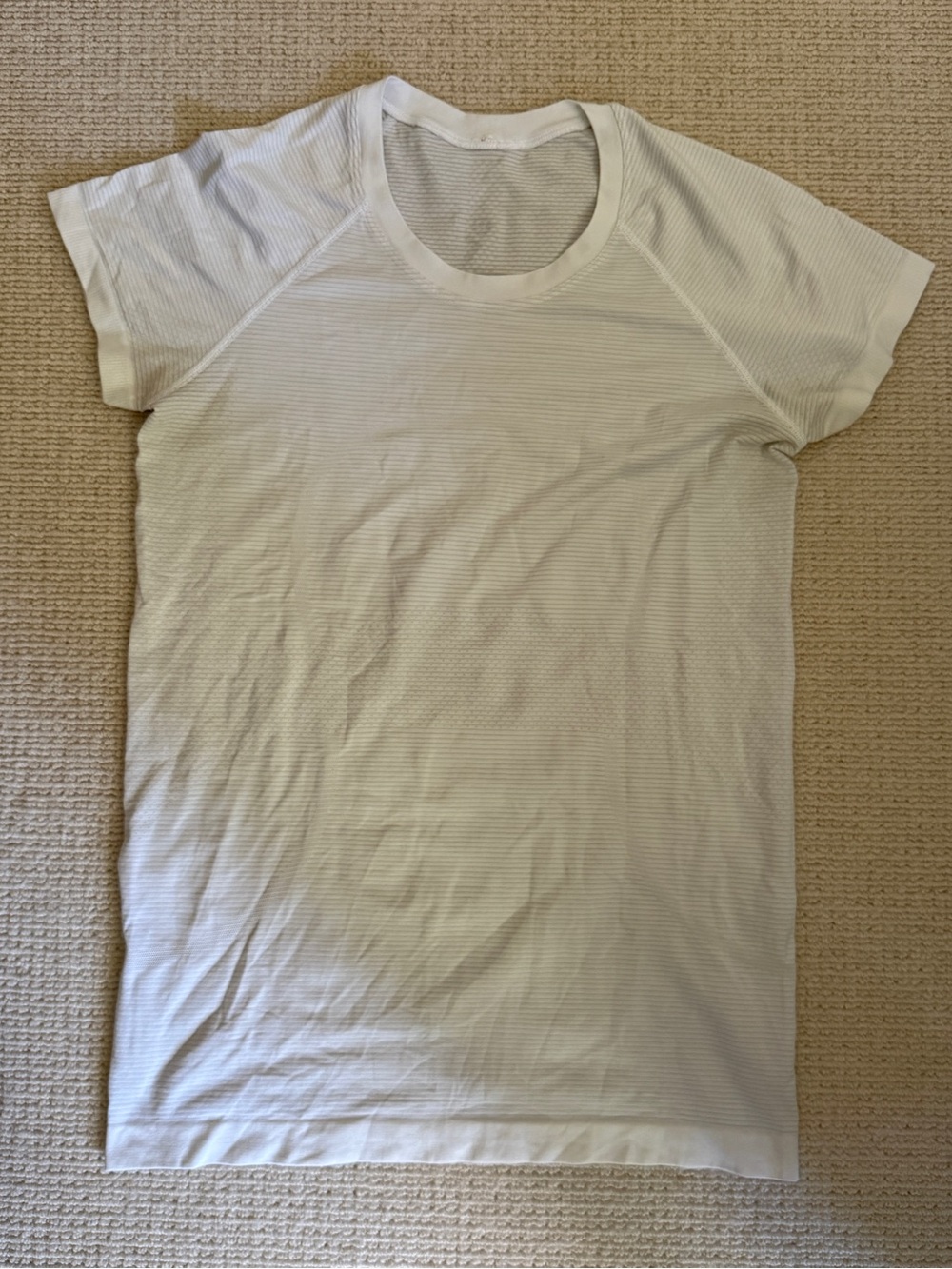lululemon athletica swiftly tech White Short Sleeve hip length